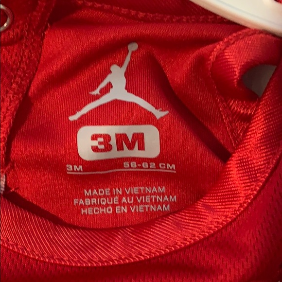 ‼️ 1 Left [ Air Jordan ] Red & Black Onesie 23 NWT - Picture 5 of 8